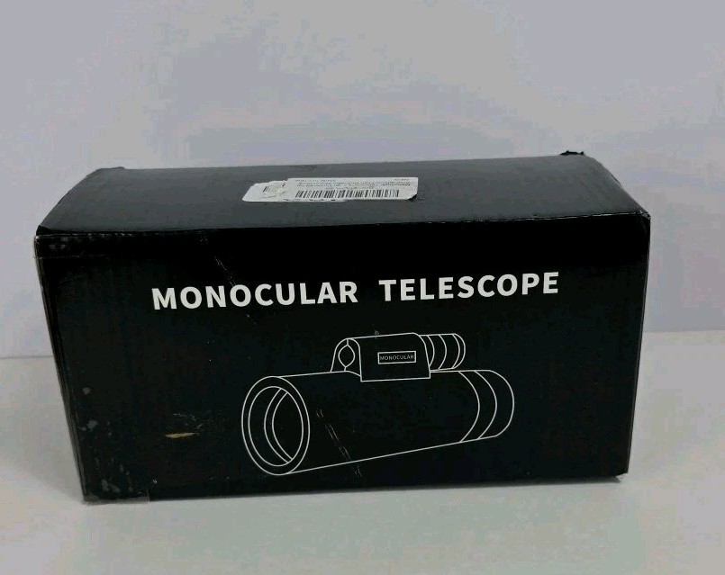 2025 80x100 HD Monocular Telescope for Smartphone Tripod Bird Watching Open Box