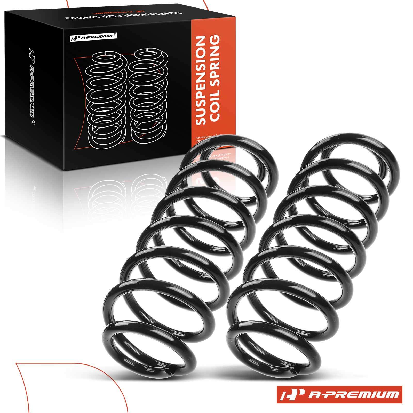 A-Premium 2x Rear Side Coil Springs for Dodge Grand Caravan 08-17 Chrysler VW