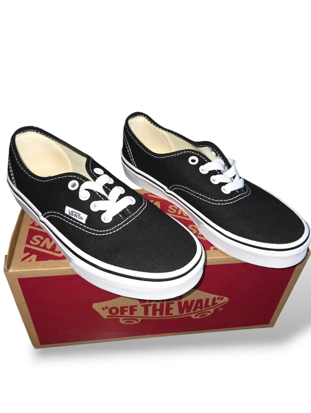 Vans Kids Authentic Skate Shoe - Black