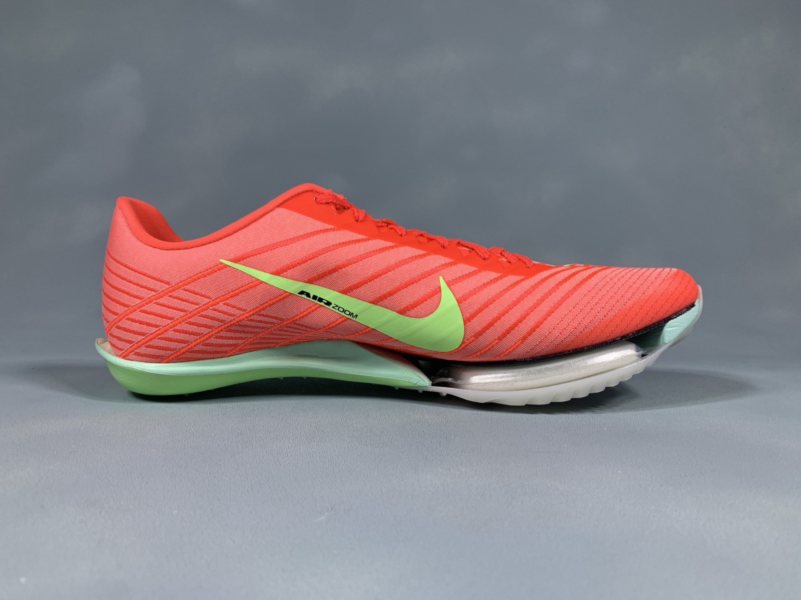 Nike Air Zoom Maxfly 2 Bright Crimson Lime Blast Track Spikes FD8395-600 Men's 9