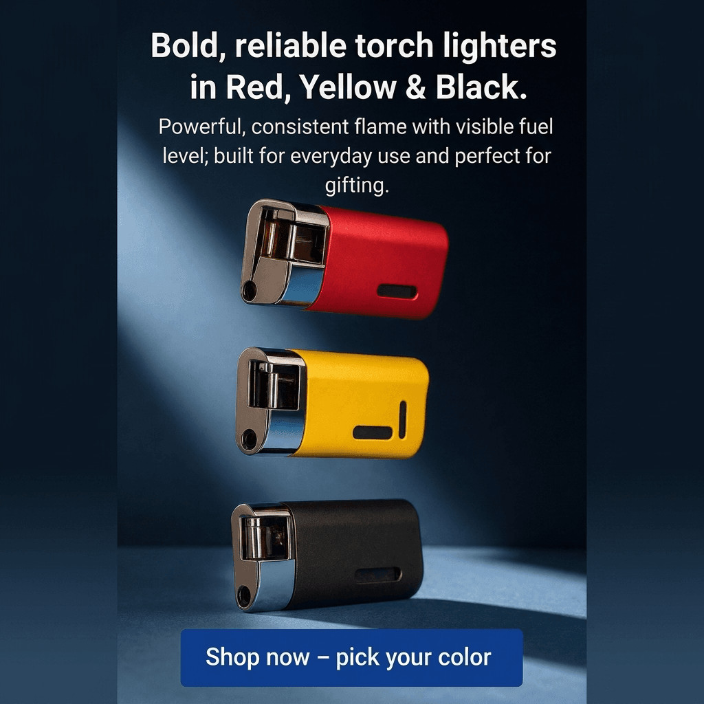 🔥 Ignite in Style with Our Butane Torch Lighters! 🔥