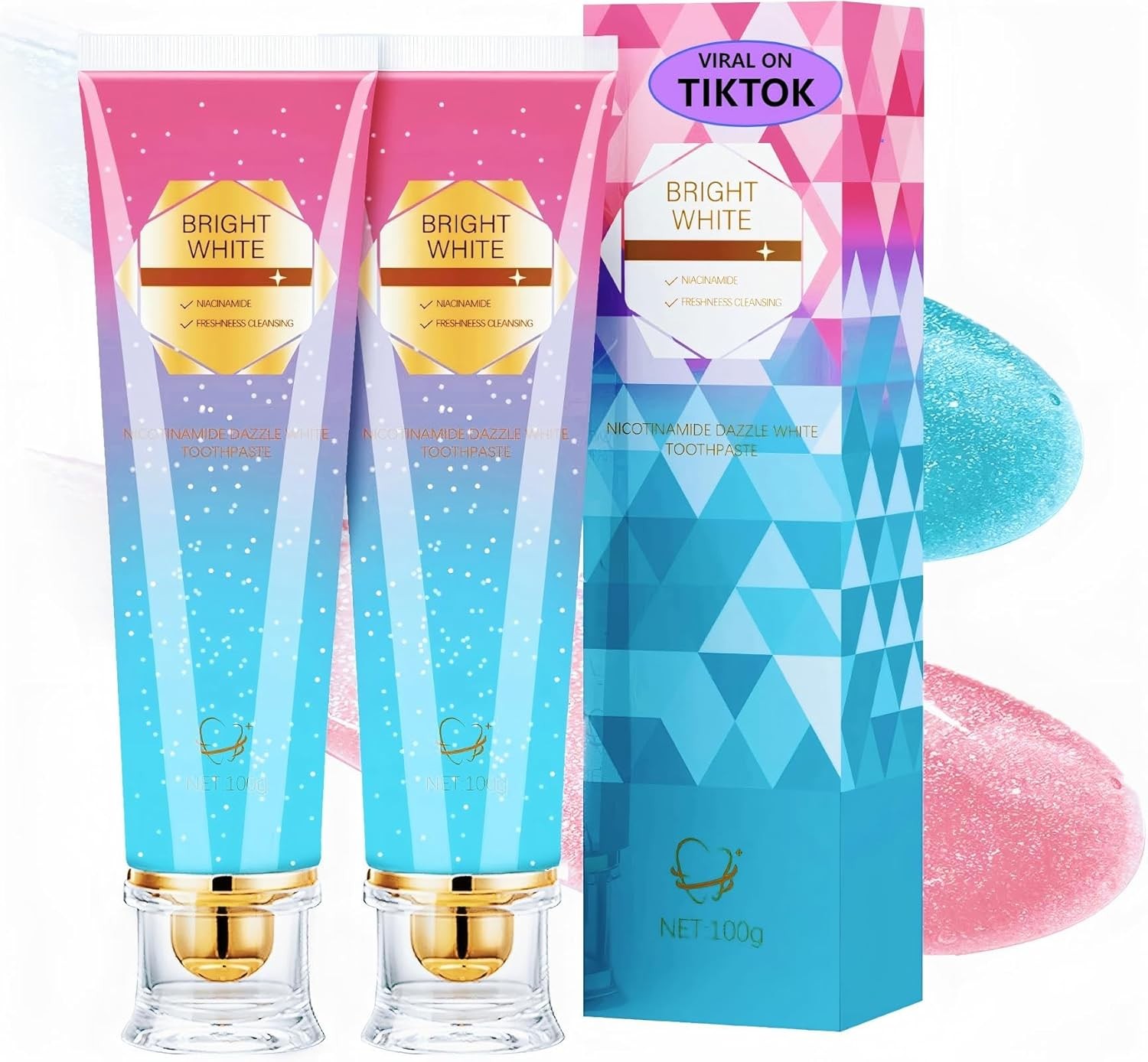 Niacinide Whitening Tootaste, Kimralur Triple Whitening Intensive