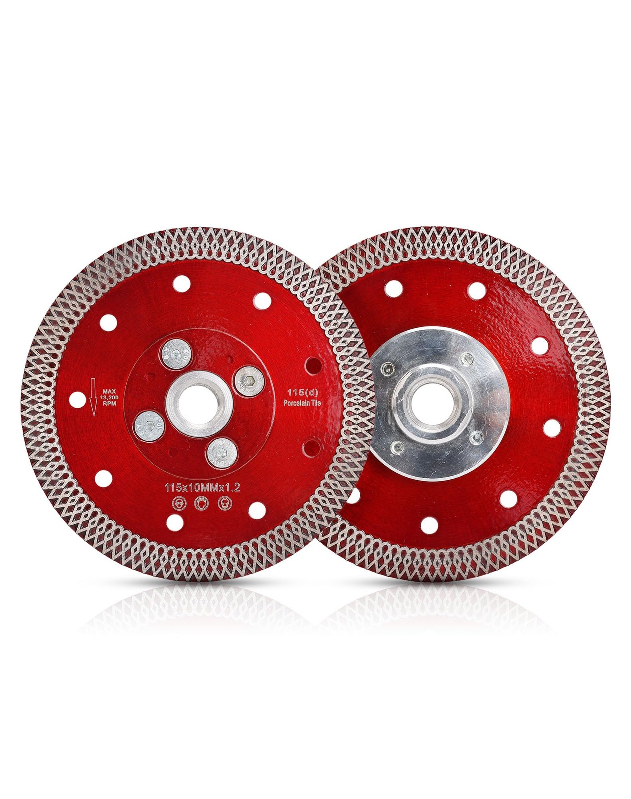 Casaverde 4.5 Inch Diamond Porcelain Saw Blades Tiles 4.5in, Silver