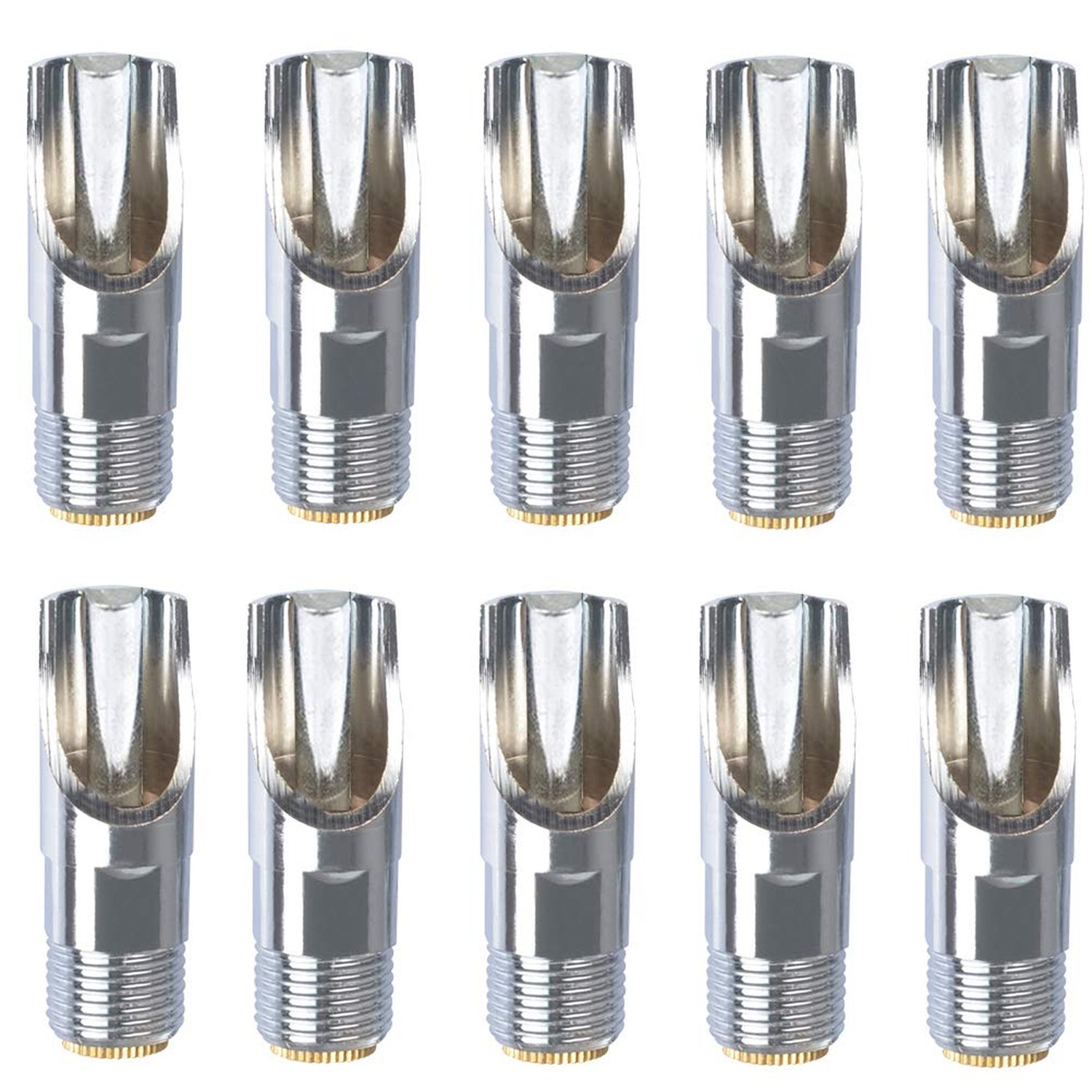10Pack Pig Nipple Waterer, Hog Nipple Waterer, 1/2" NPT Stainless Steel Autom...