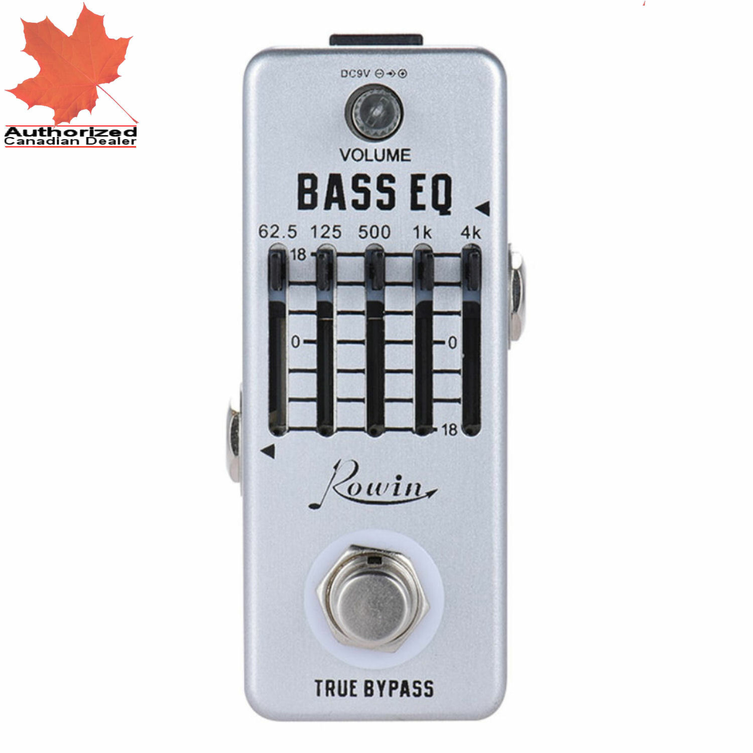 Rowin LEF-317B Bass EQ Equalizer 5-band slider with ±18dB adjustable gain range