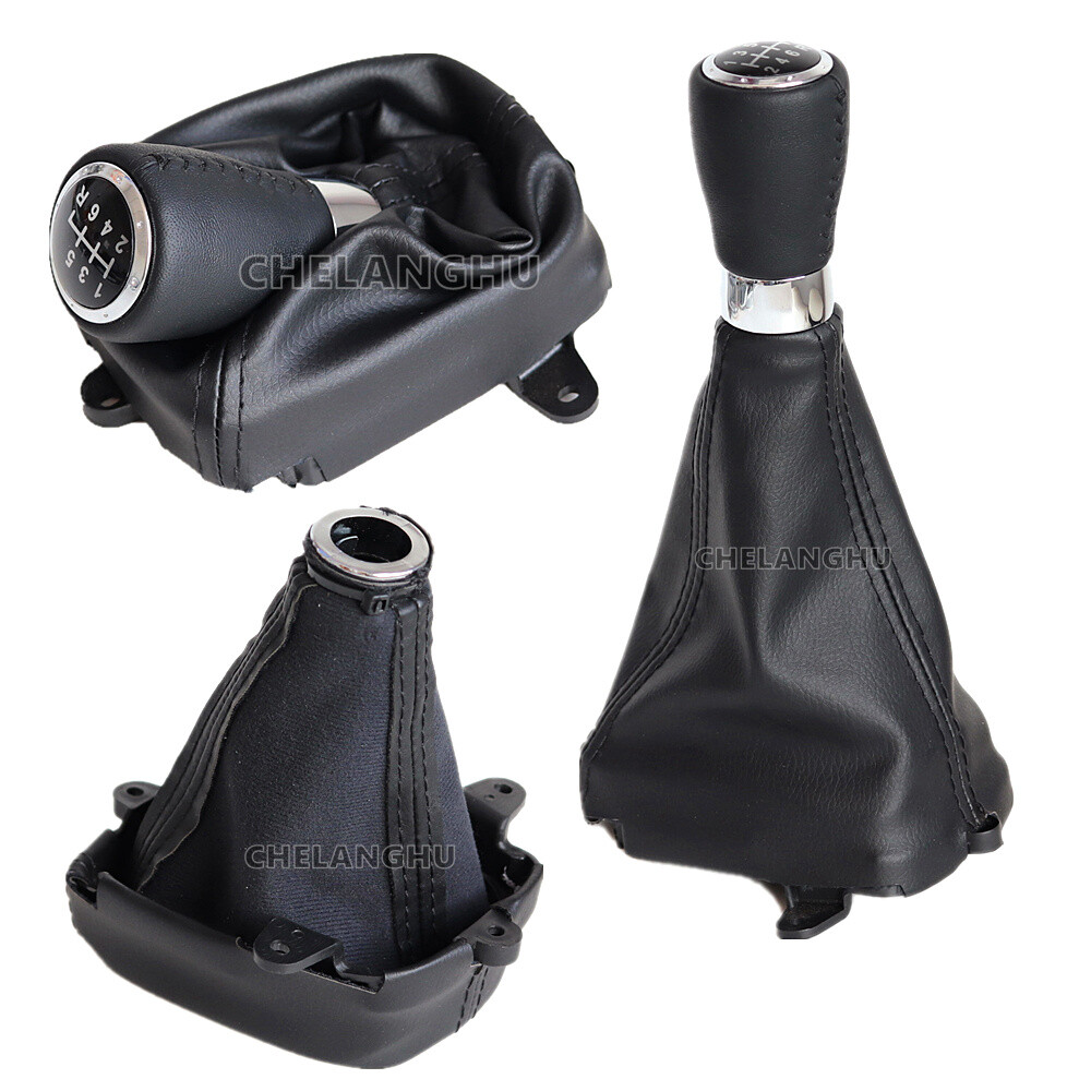 6 Speed Black Gear Shift Knob Boot For HONDA ACCORD VIII 8 MK8 2008-2014