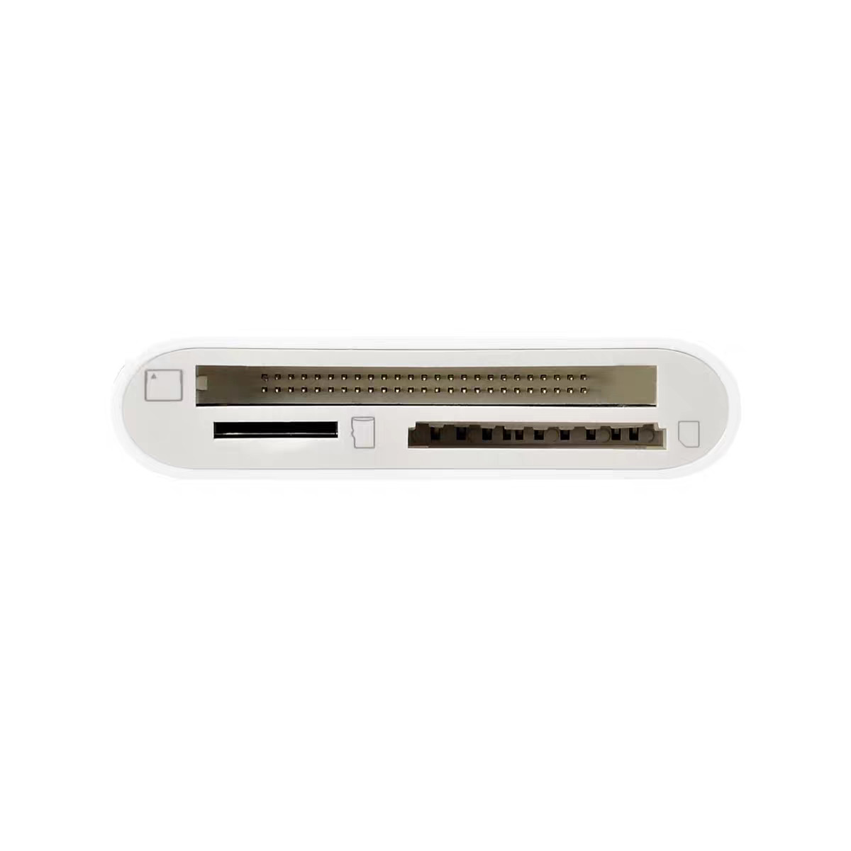 3-in-1 Lightning SD CF TF Card Reader Camera Viewer for iPhone iPad Plug & Play