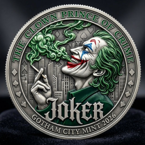 Hot Joker The Clown Prince Gotham  Collectible Metal Coins T105