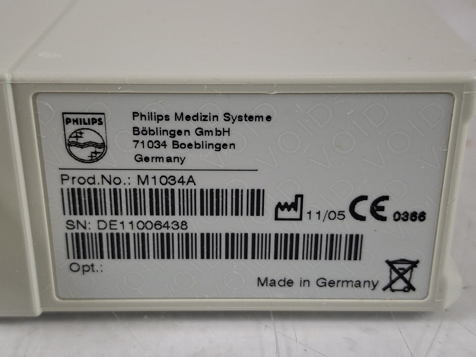 Philips IntelliVue M1034A Single Parameter Bispectral Index Module