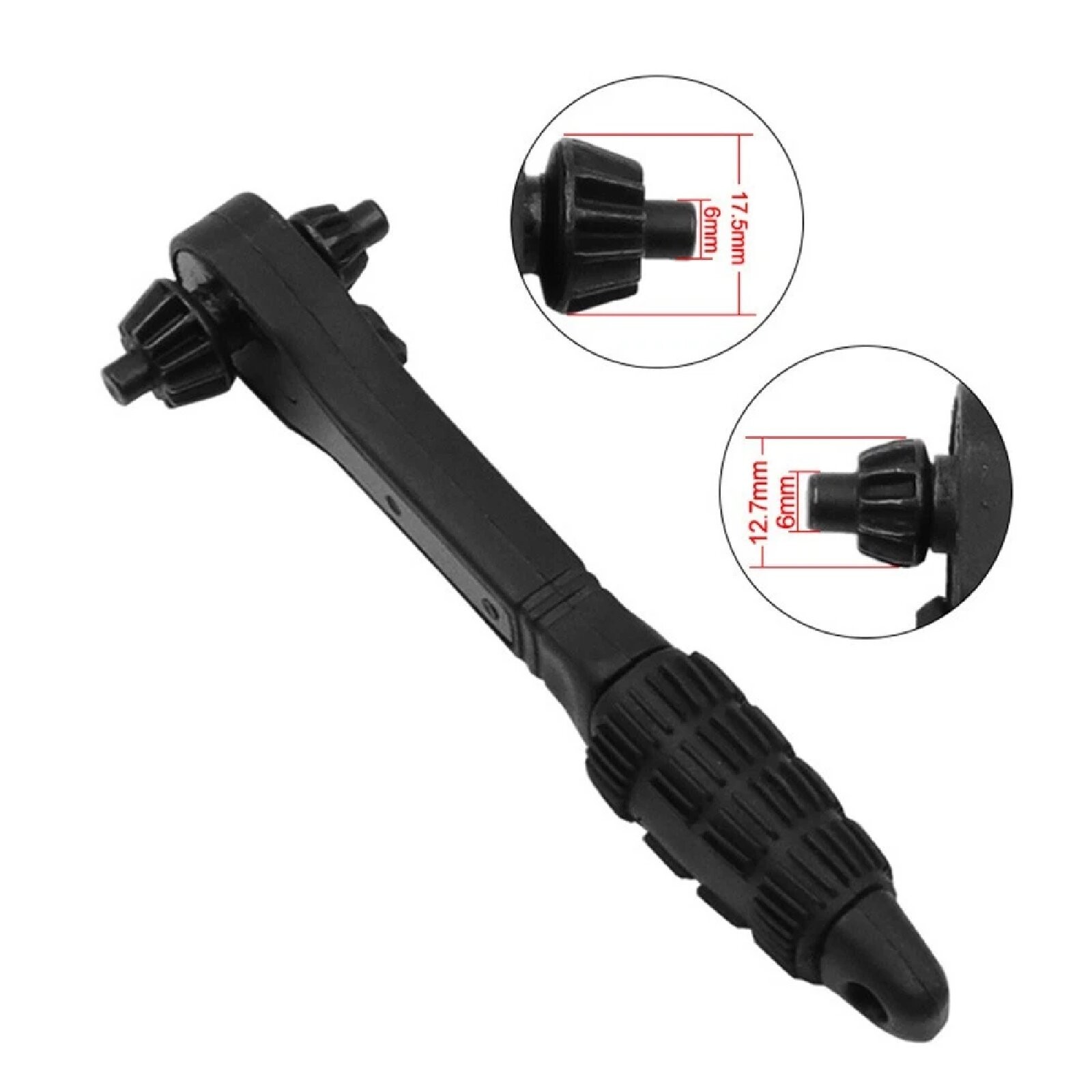 Interchangeable Drill Chuck Key Wrench Ratchet Spanner for Drill Press Clamping