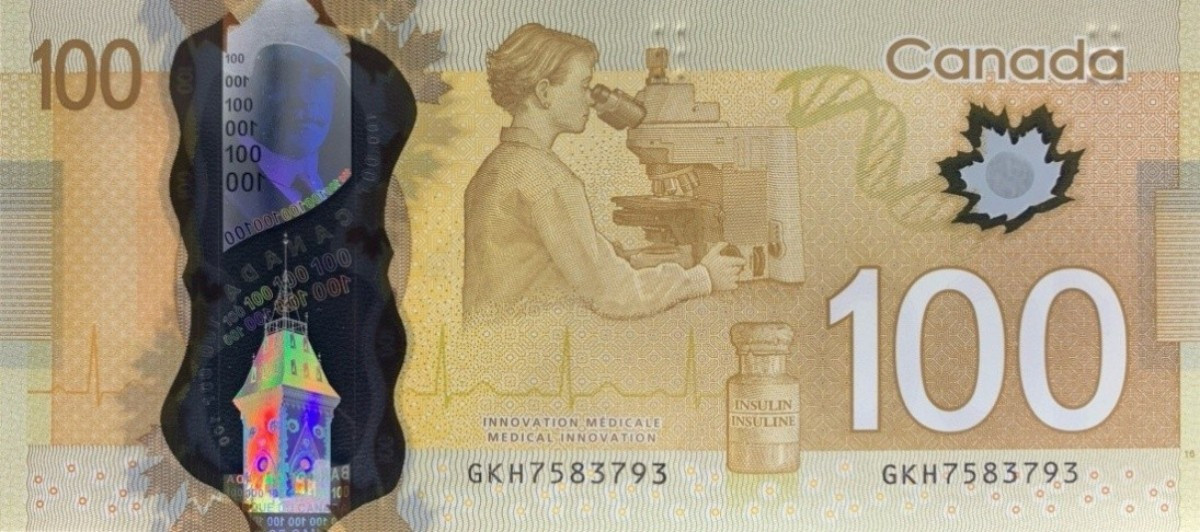 Canada 100 Dollars 2011 P 110 Polymer Random Sign UNC