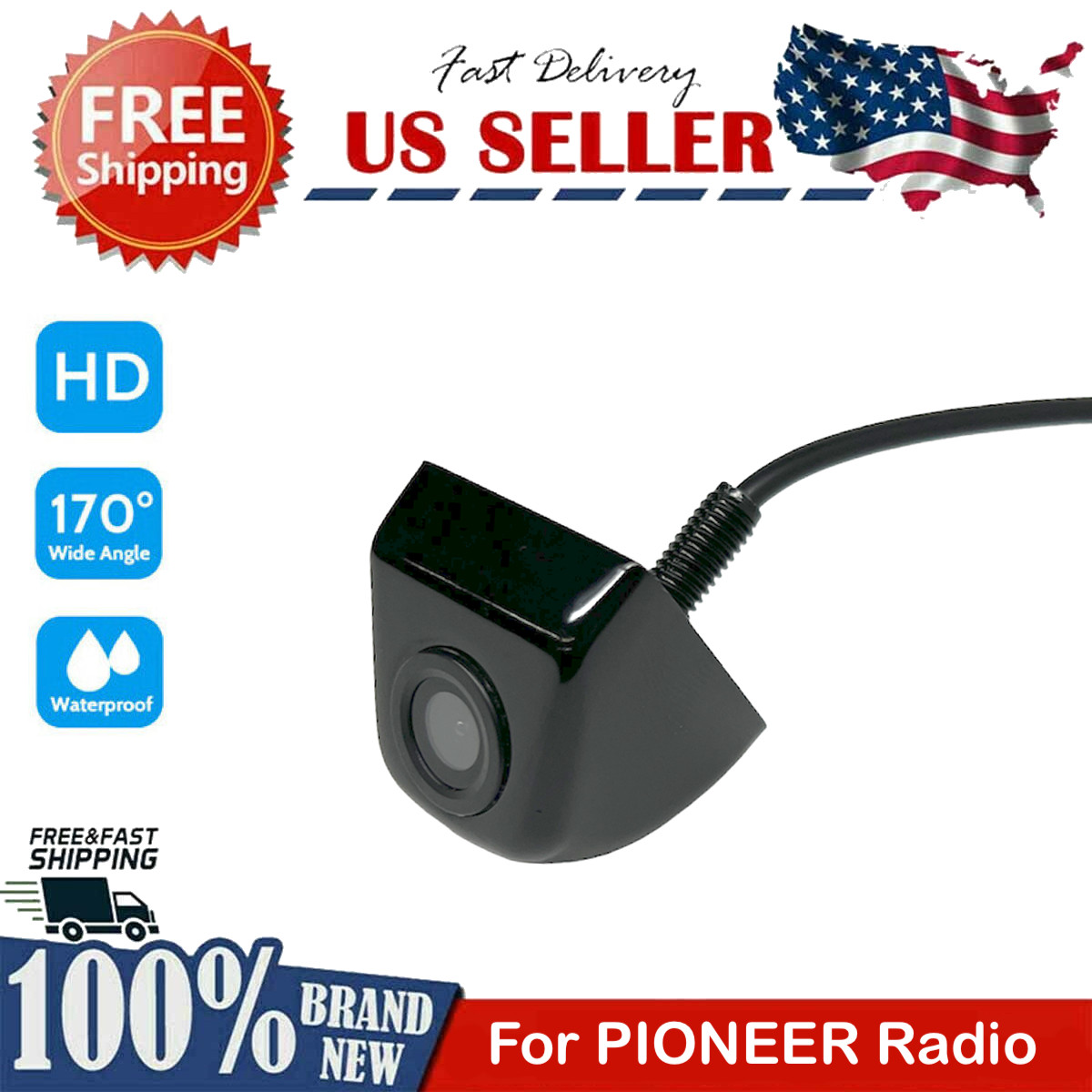 New Backup Camera Rear IP68 Universal for PIONEER AVH-501EX AVH501EX