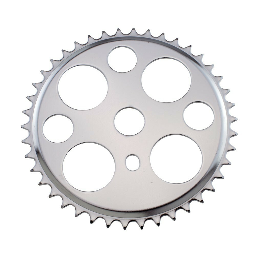 Bicycle ChainRing Sprocket 42T x 1/2" x 1/8" Lucky-7 Chrome BMX Bikes