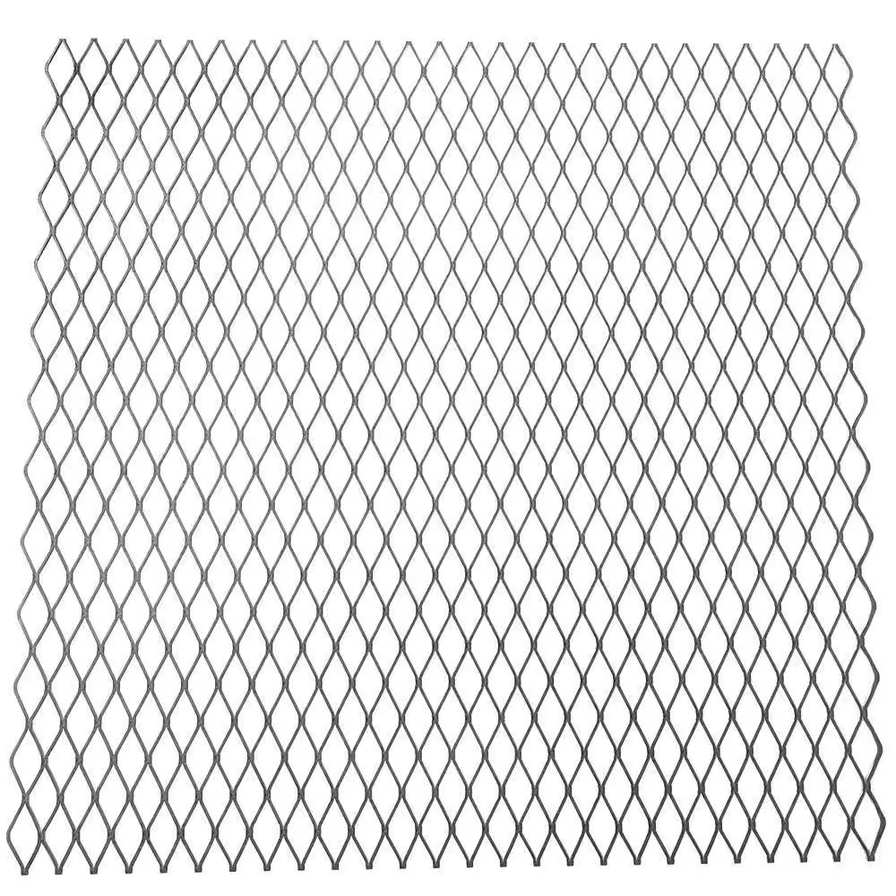 24 In. X 24 In. - 18 Gauge Plain Steel Expanded Metal - 3/4 In. O/C Spacing