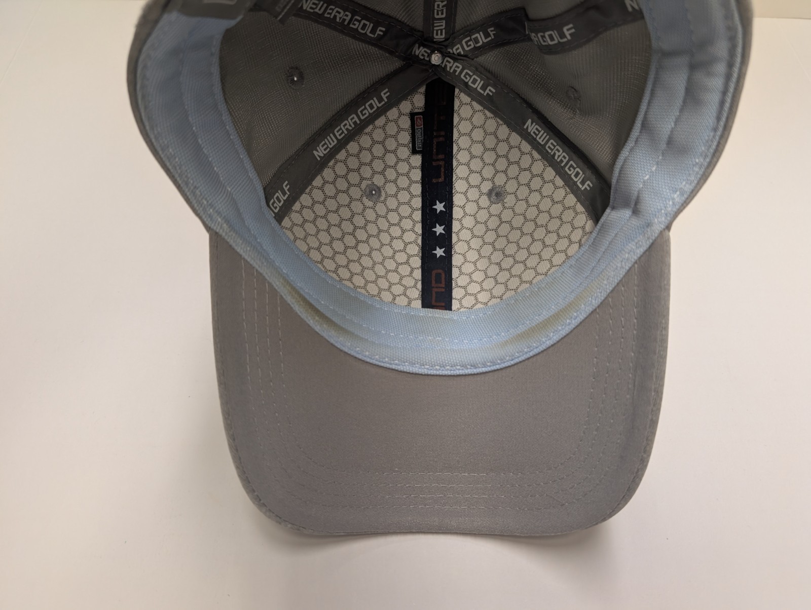 USA 2018 Golf Hat Grey Light Weight New Era Snap Back Logo On Back
