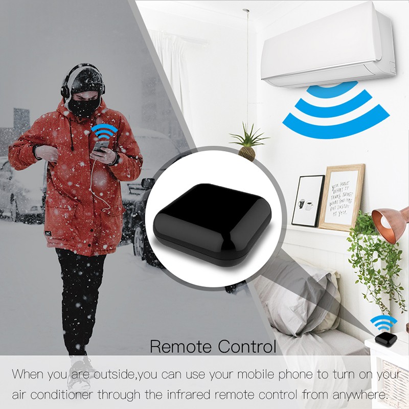 Smart Wireless WiFi-IR RF Remote Controller Tuya/Smart Life APP For TV Box DVDs