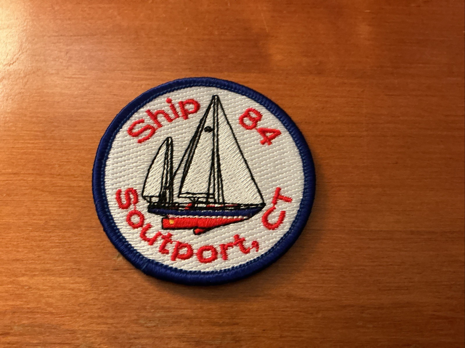 Ship 84 Southport, Connecticut Patch Rare Hard To Find Free Shipping Vintage