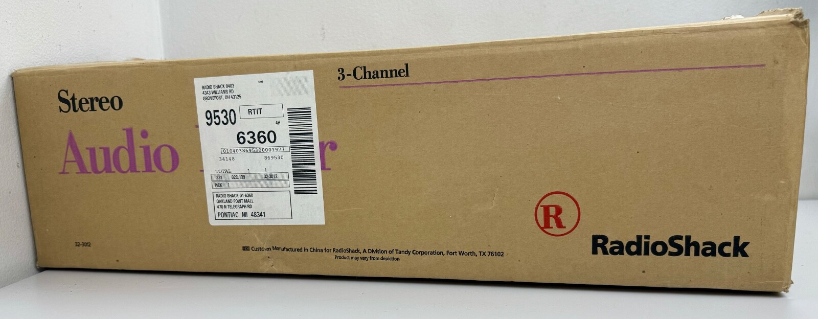 Vintage Radio Shack 7 Band Equalizer 3 Channel Stereo Sound Mixer 32-3012 NEW