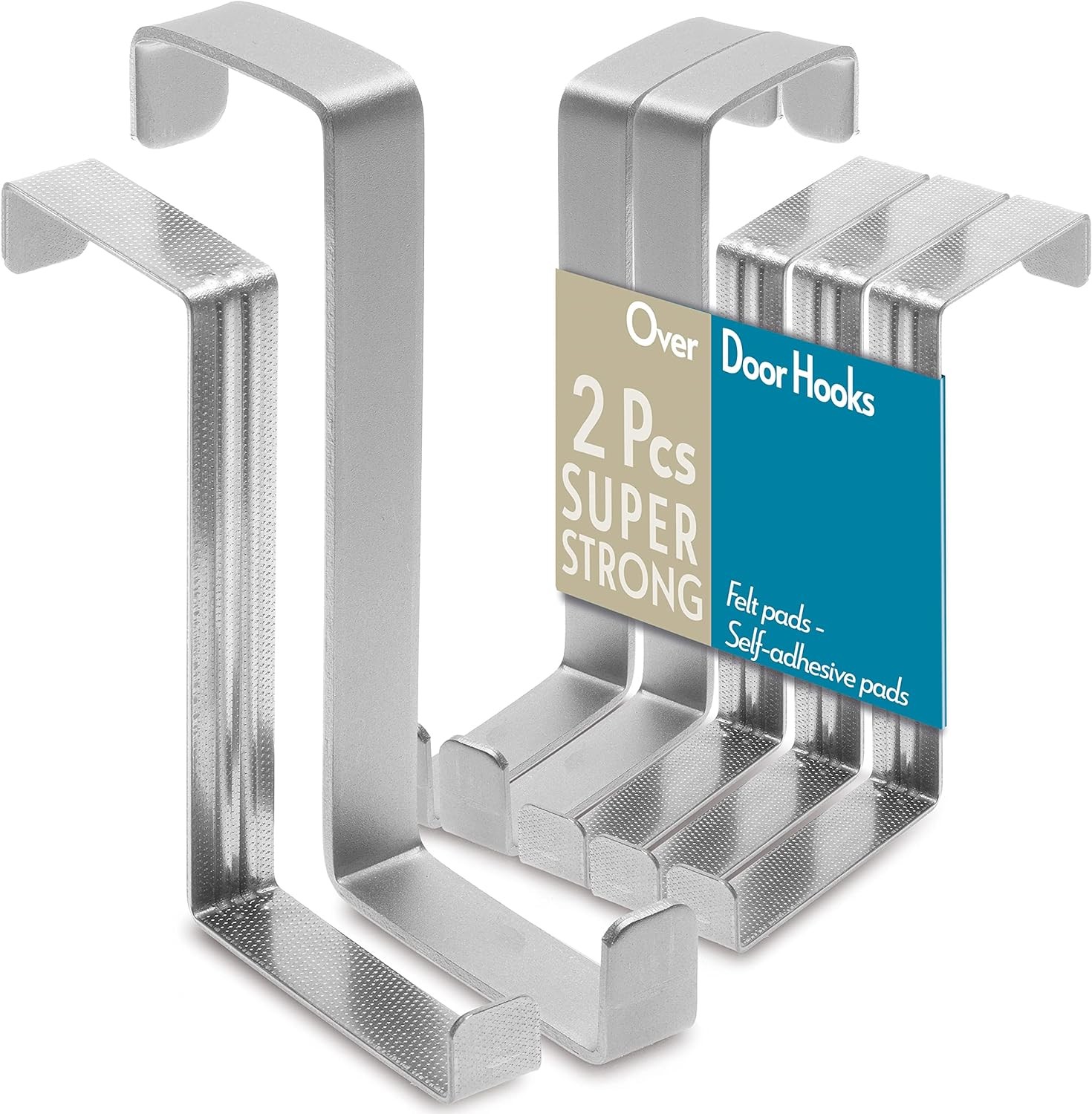 Over The Door Hooks “ 3+2 Superstrong Stainless Steel Door Hooks For Hanging + N