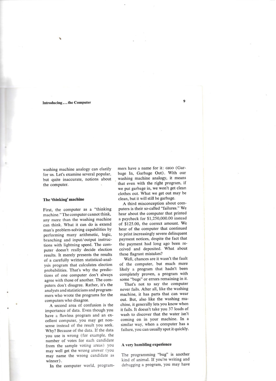 Introducing...The Computer, Early IBM Marketing Pamphlet