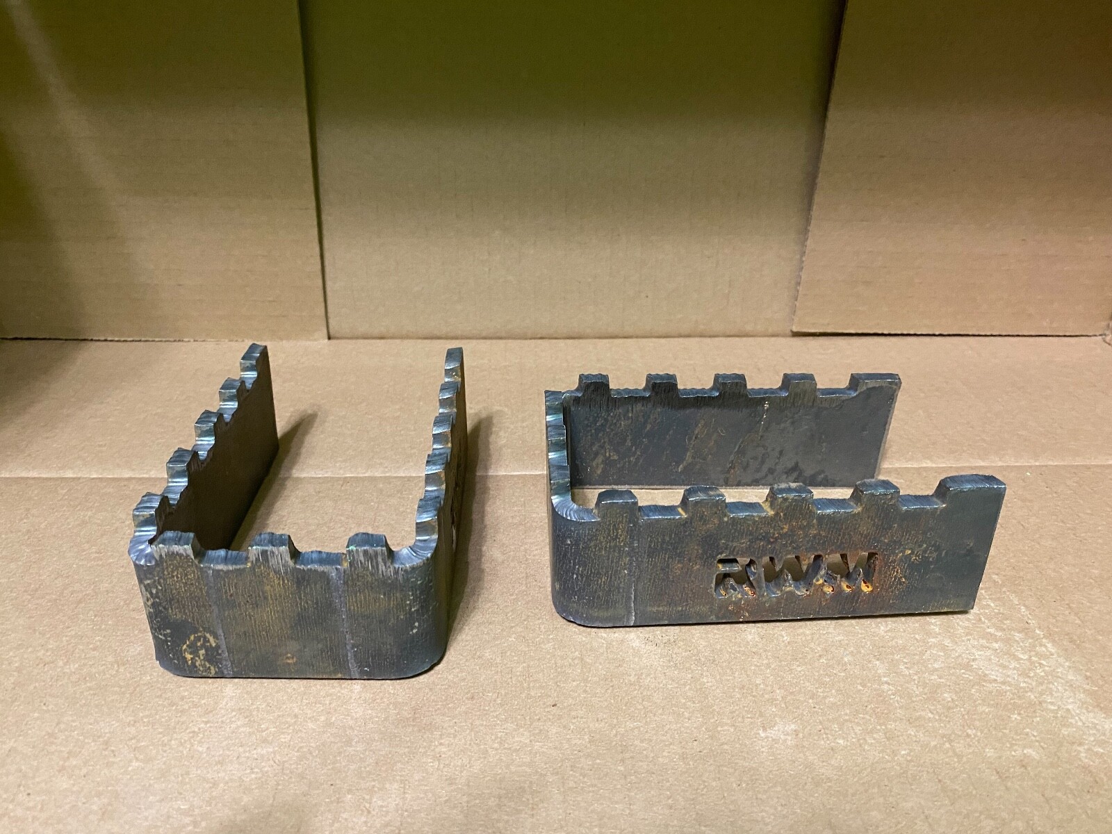 (2) RWM Universal Brand New Weld-On 3"x5" Raw Steel Step 1/4" Thick