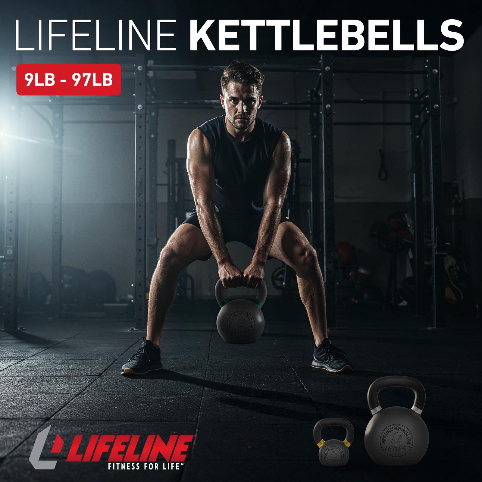 9 lb Kettlebell for Home Gym Strength Training - Ideal Weight for Workouts