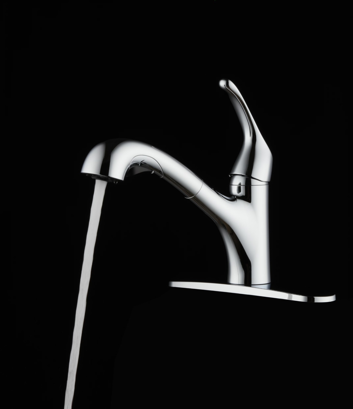 Mainstays Pull Out Kitchen Faucet in Chrome