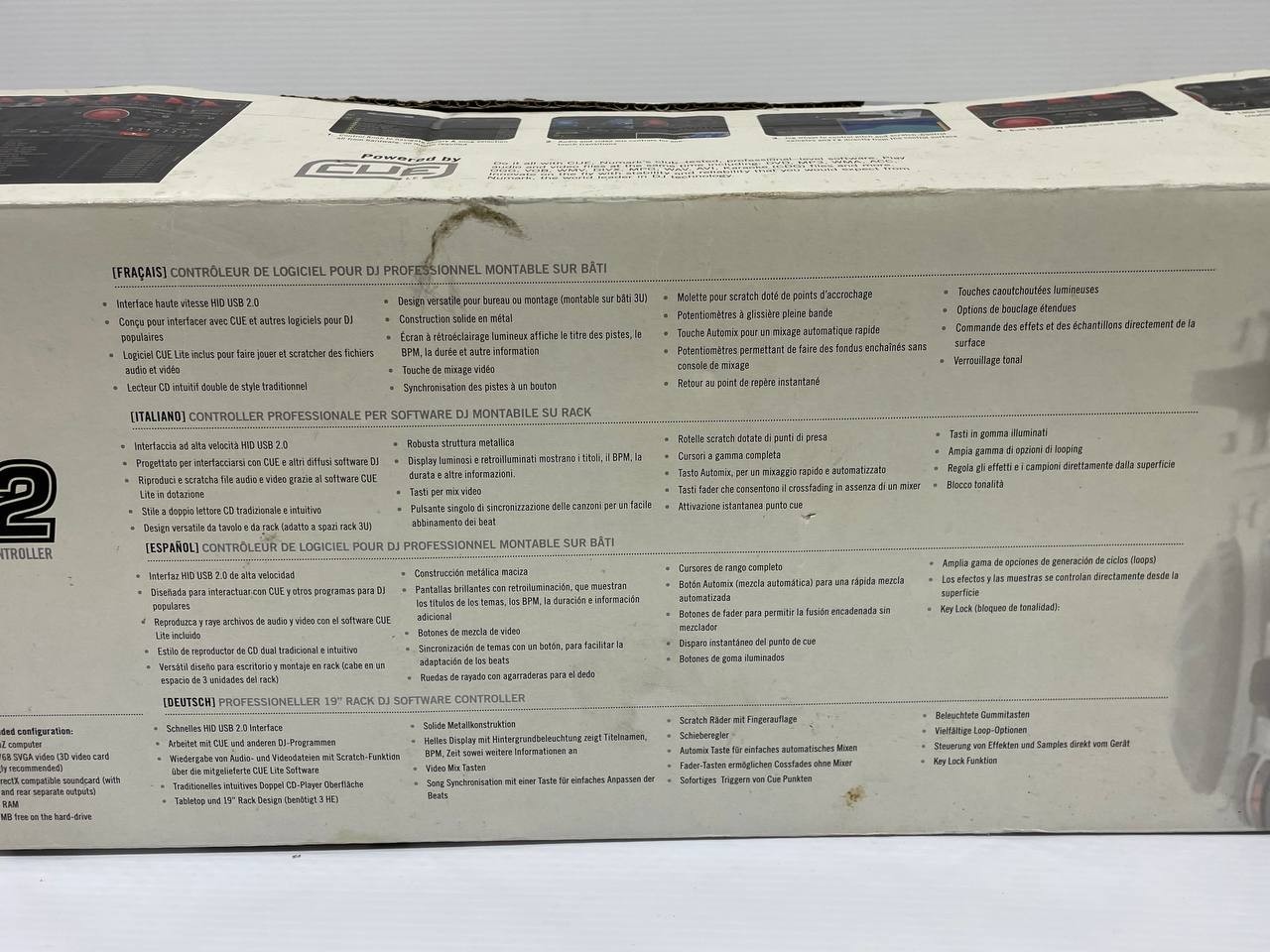 Numark DMC2 PROFESSIONAL RACKMOUNT DJ SOFTWARE CONTROLLER - No Cord, Untested.