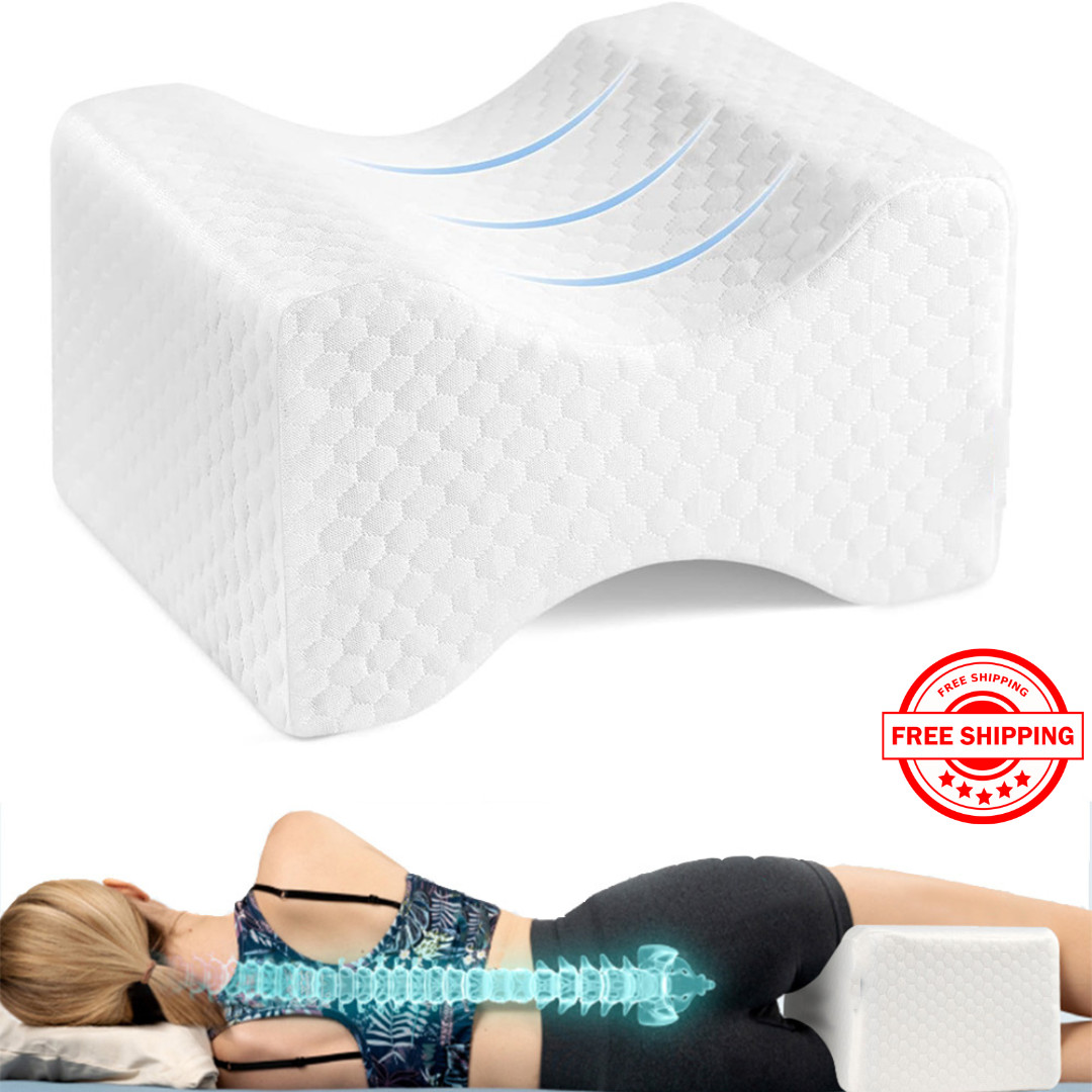 Memory Foam Knee Pillow, Knee Pillow for Side Sleepers, Leg Pillows for Sleeping