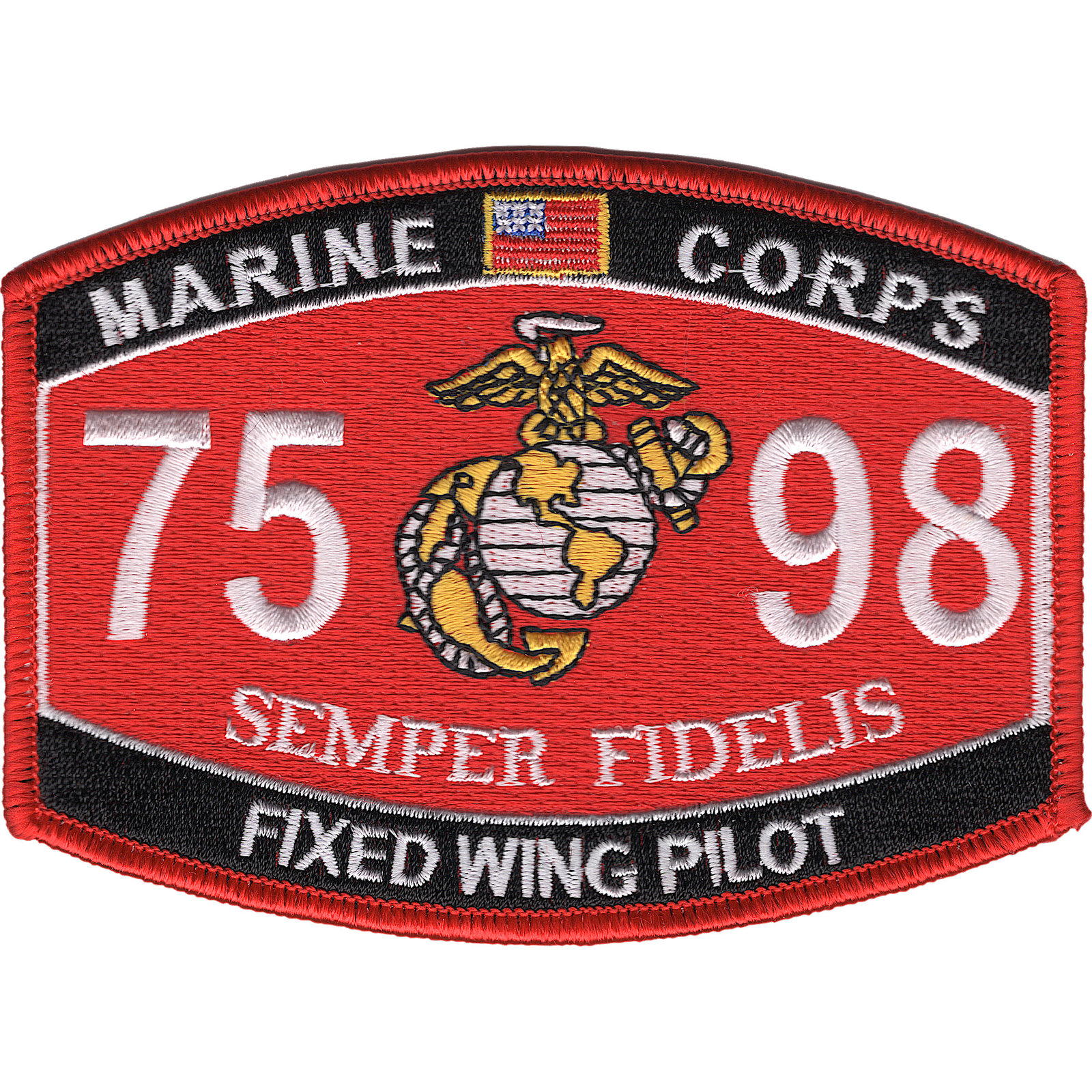 7598 Fixed Wing Pilot MOS Patch