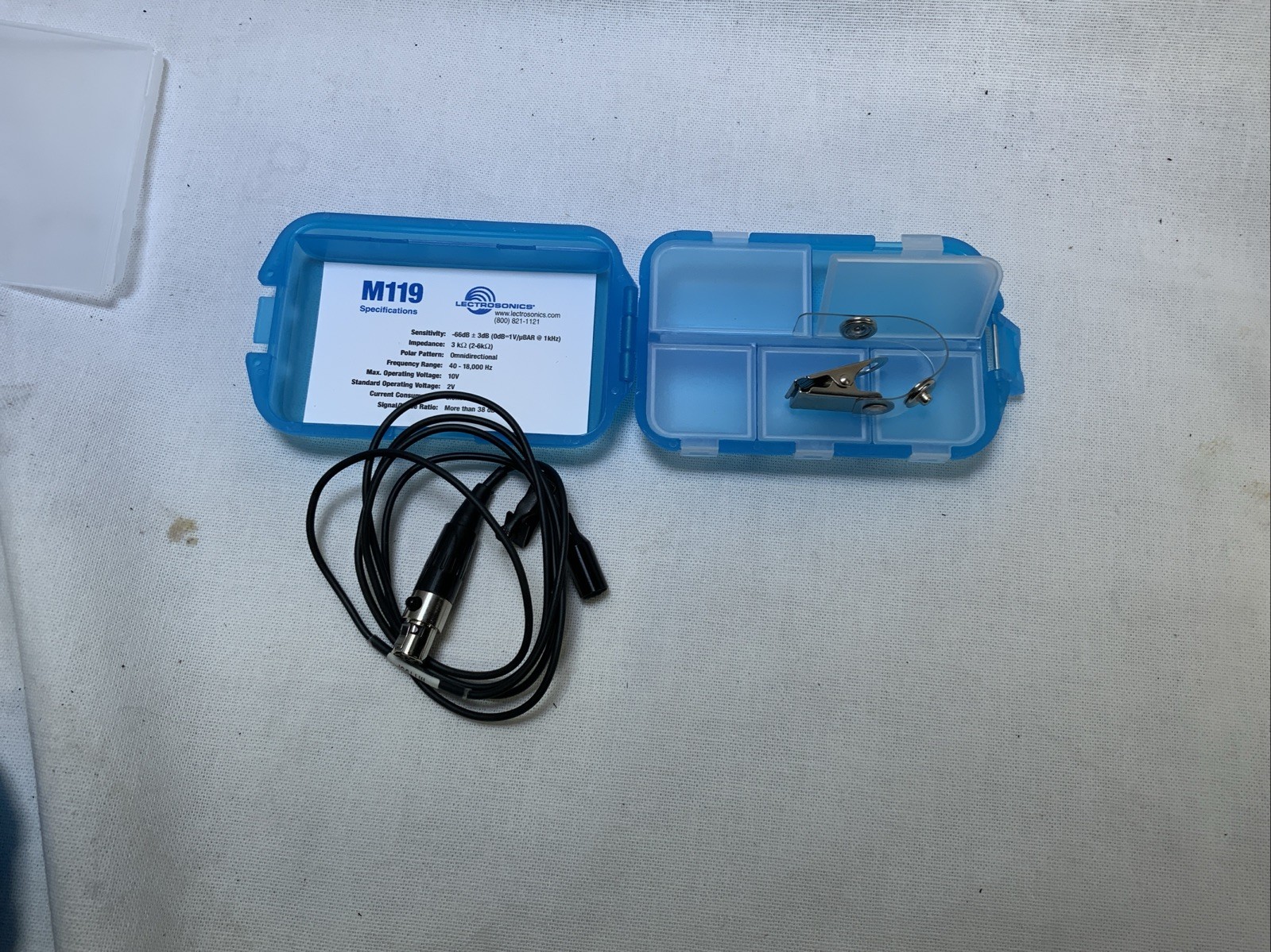 Lectrosonics M119/5P Omnidirectional Lavalier Microphone with TA5F Connection