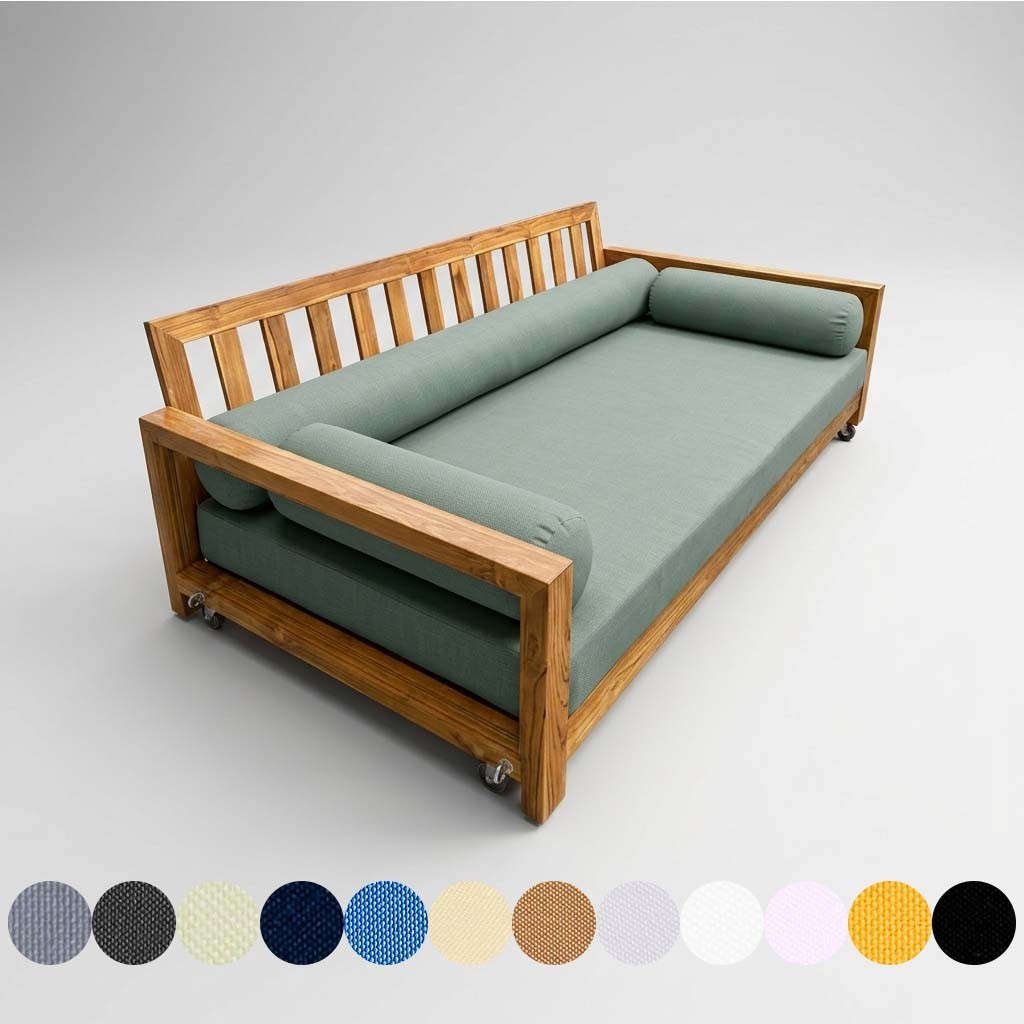 STYLE 6 Mattress Bolster Pillow for Daybed Porch Swing Knife Edge |COVERS ONLY|