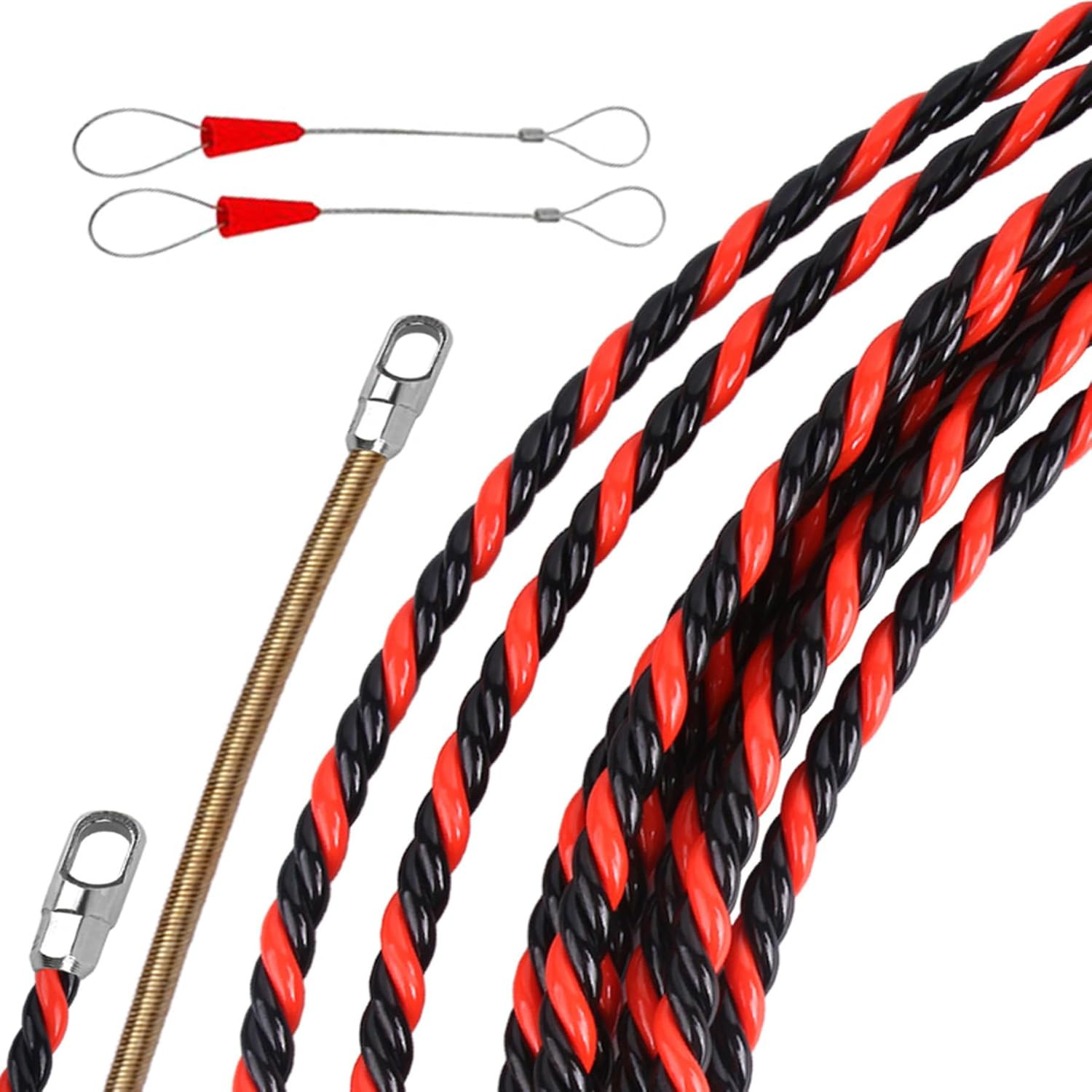16.4Ft Fish Tape Cable Puller Kit 6Mm PET Electrical Cable Puller through Wall W