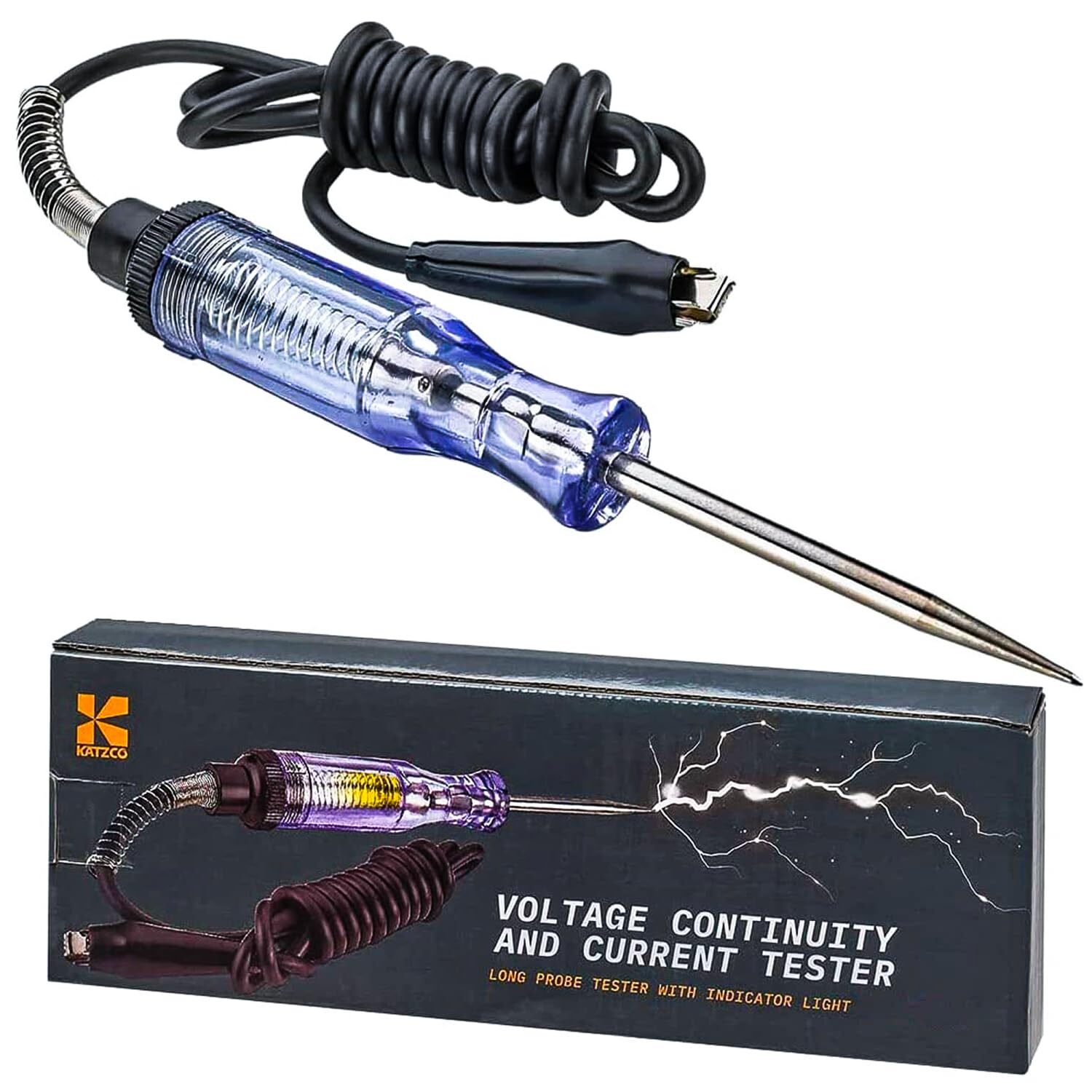 Voltage Continuity & Current Tester - 6-12 V Dc - 24 V Ac - Heavy Duty - 54" Cor