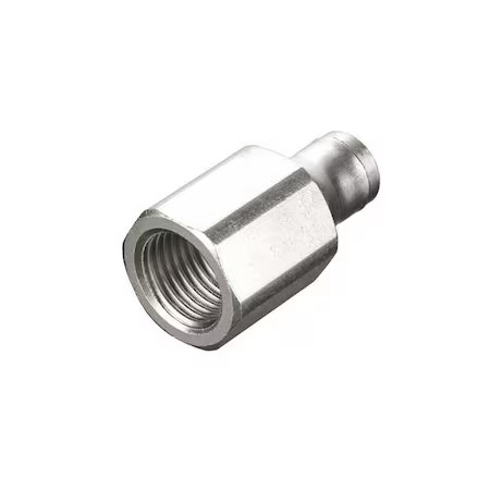 Legris 3614 04 13 Metric All Metal Push-To-Connect Fitting, Brass, Silver
