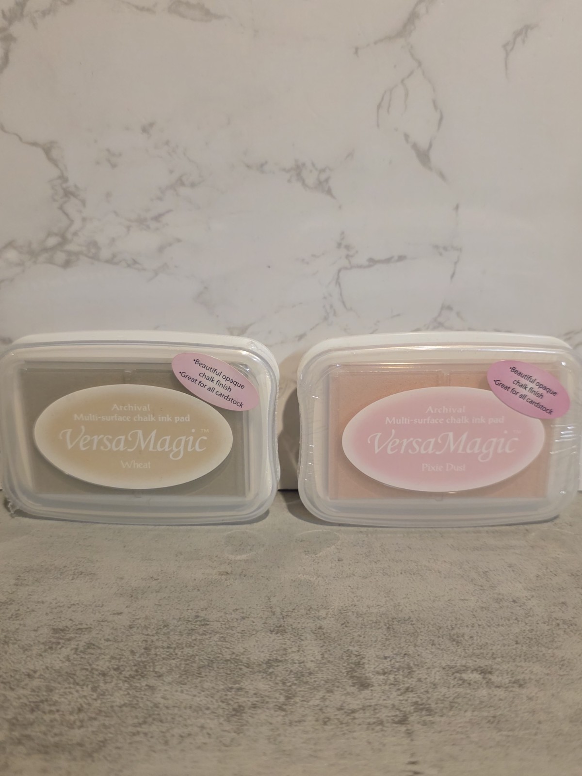 ARCHIVAL VERSAMAGIC Surface Chalk Pad Bundle Wheat And PIXIE Dust Brand New