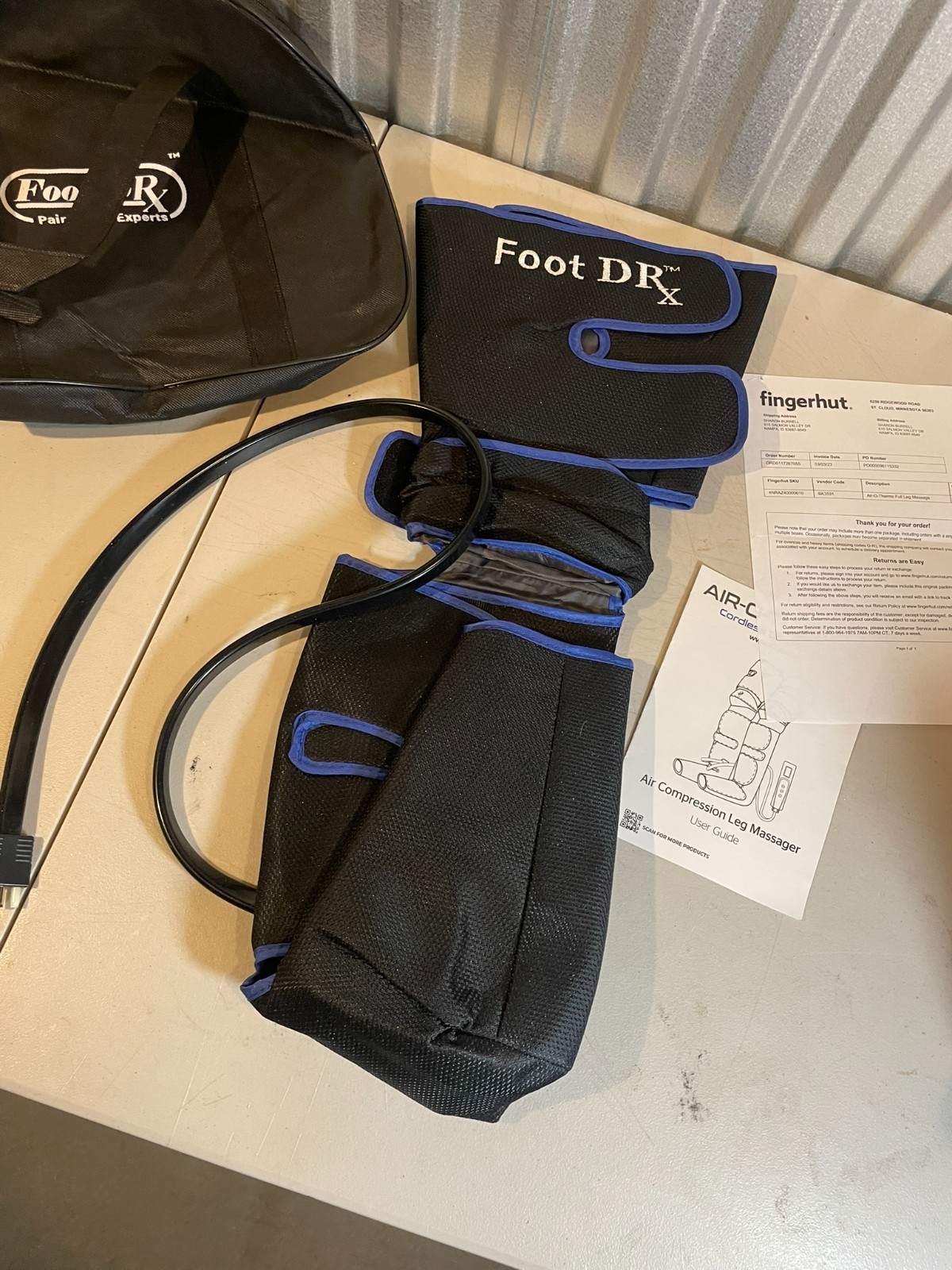 Foot Dr RX Air Compression Leg Massager Sleeve LEFT Only No Pump Replacement