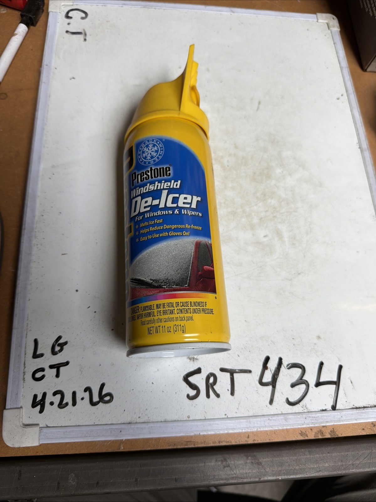 Prestone Windshield De-Icer Aerosol 11 oz Windows Wipers Ice Fighter Spray