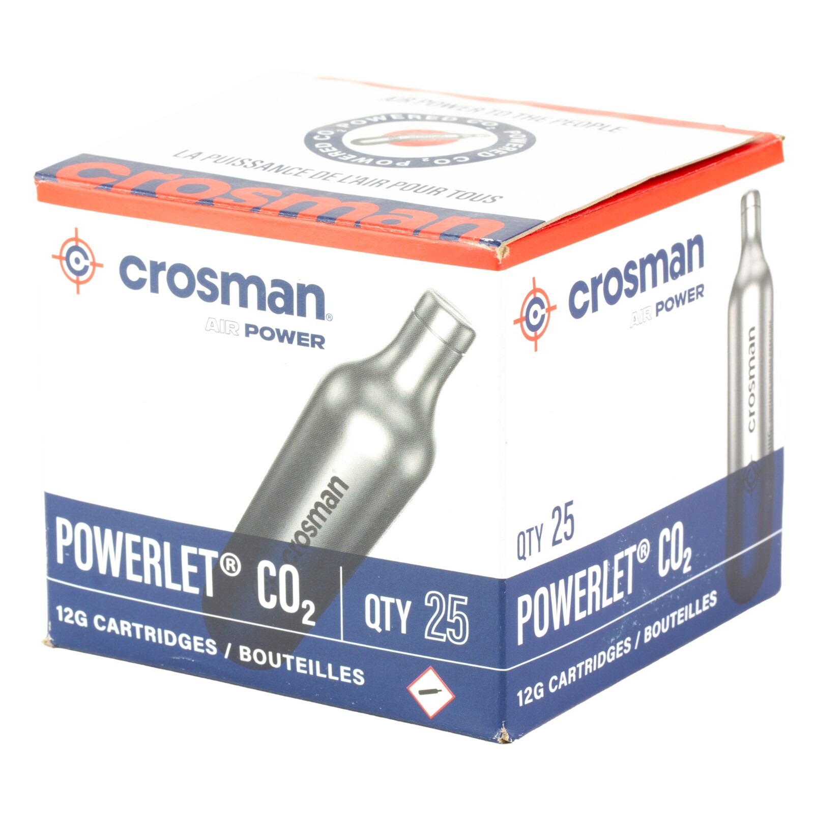 Crosman Powerlet CO2 Cartridges 25 Pack 12-Gram CO2 Cartridges 2311