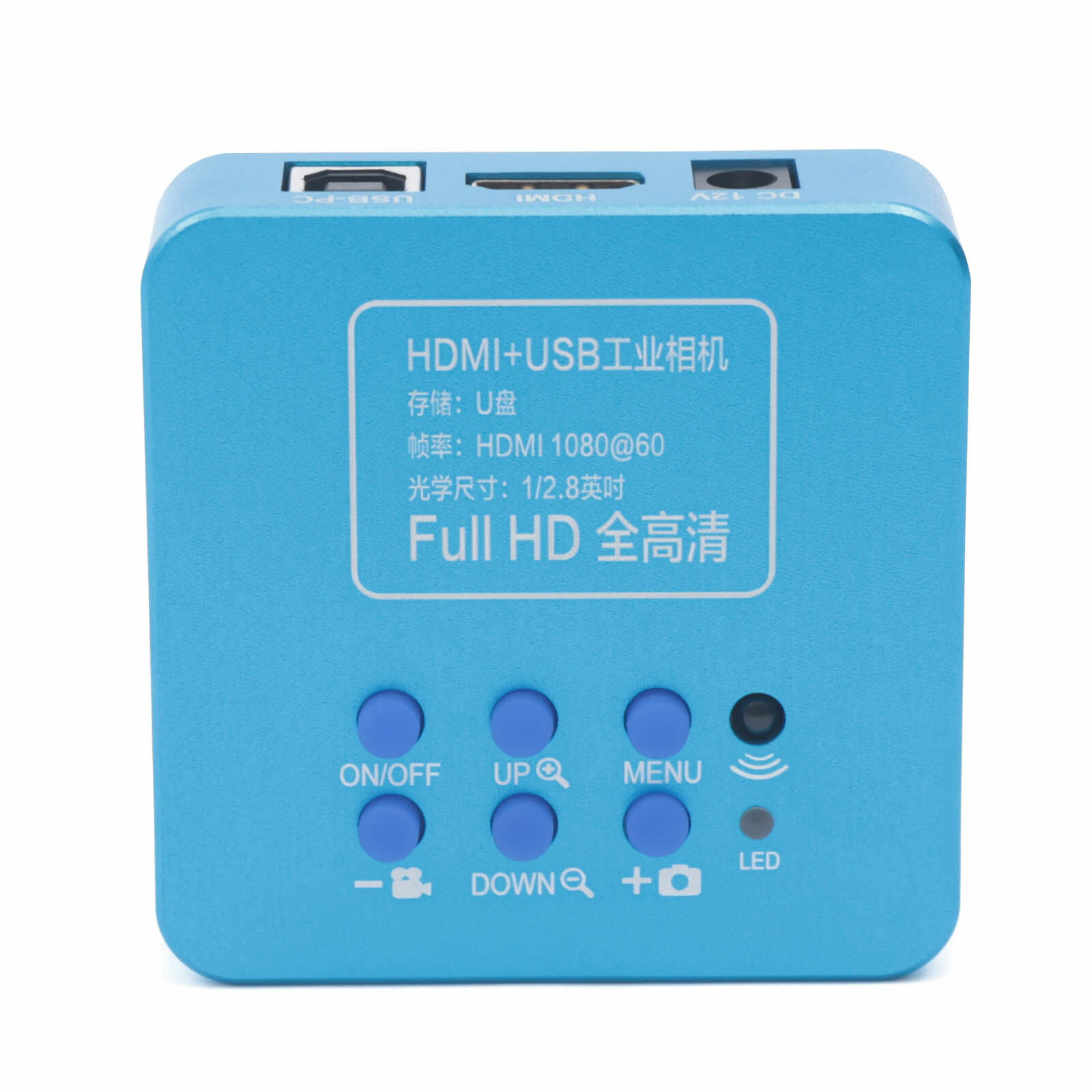 HD 1080P USB Industrial Digital Electronic Video Microscope Camera HDMI 60FPS