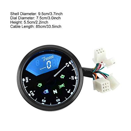 Speedometer for Motorcycle - Universal Motorcycle LCD Digital Display