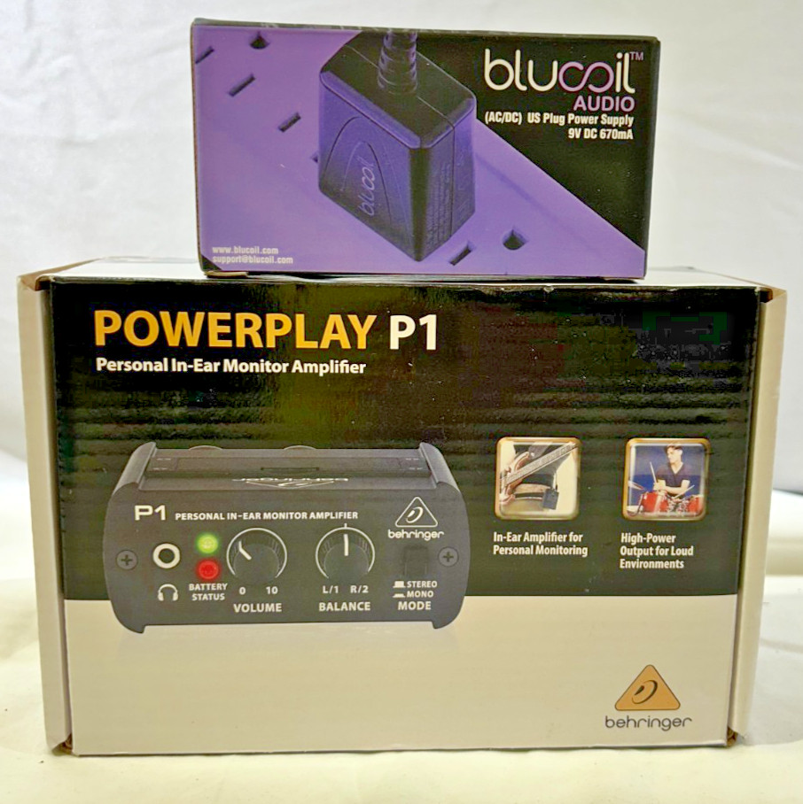 Behringer Powerplay P1 Personal In-ear Monitor Amplifier + power supply