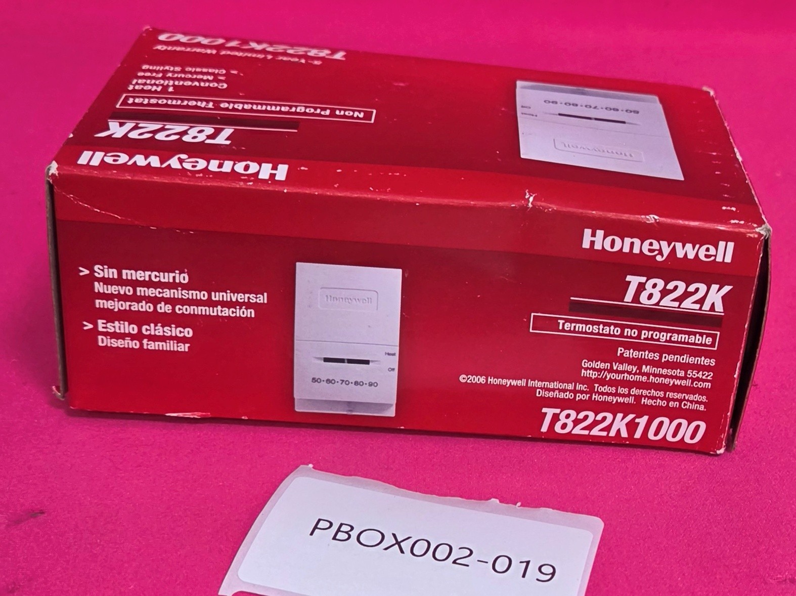 Honeywell Home T822k1000 Vertical Heat Only Mechanical Thermostat 45°F to 95°F