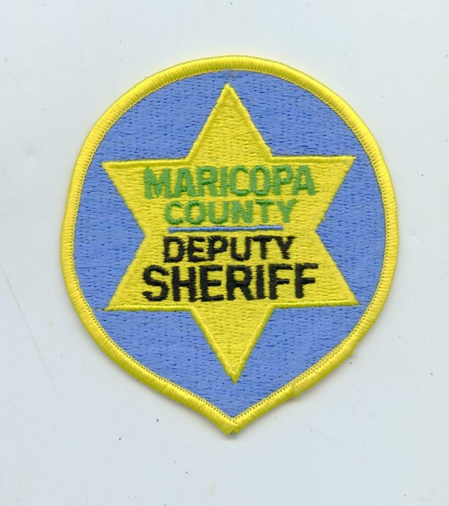 MARICOPA  COUNTY ARIZONA : RETIRED  POLICE SHOULDER PATCH: 9468V