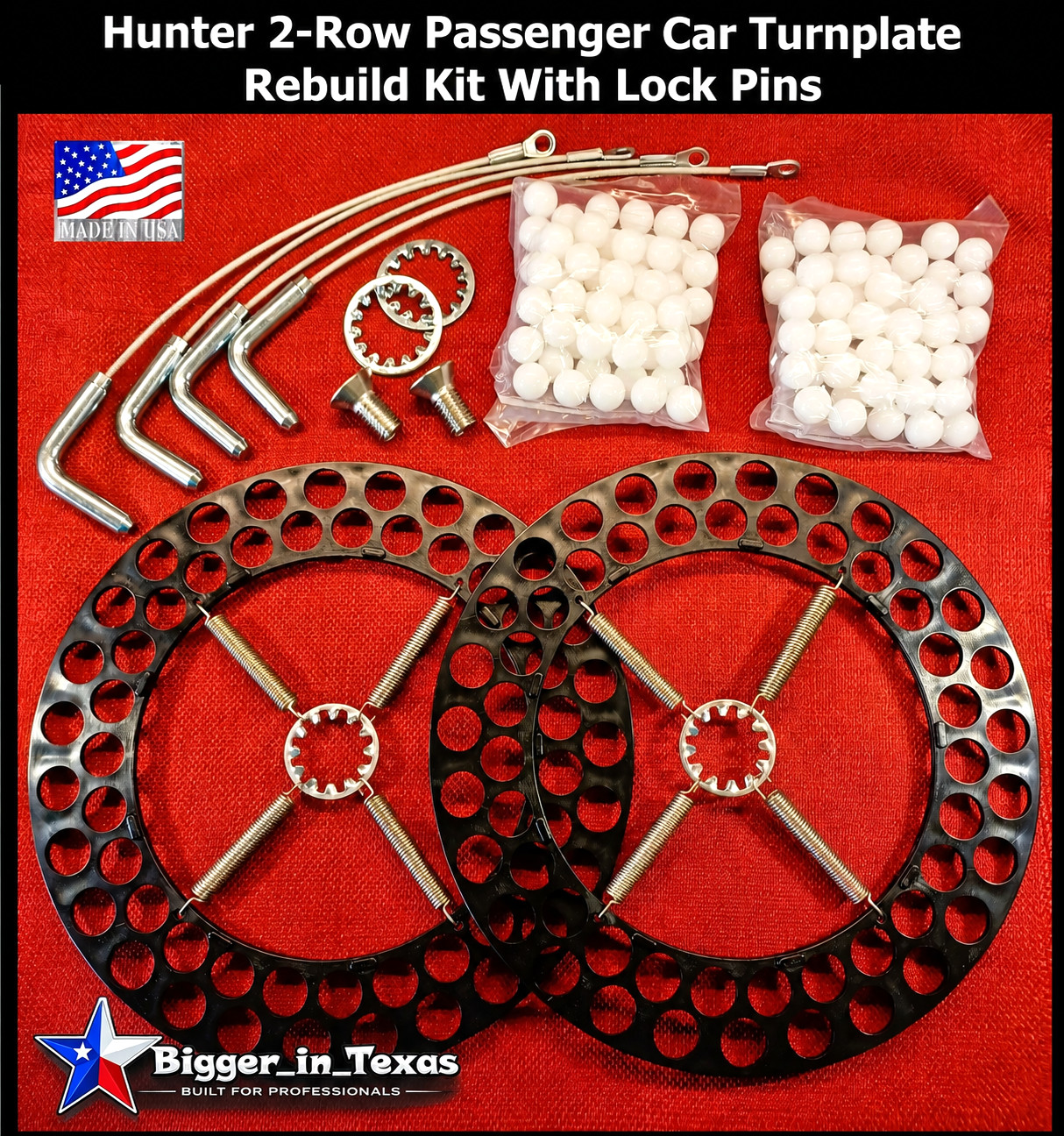 Hunter Alignment Turnplate 2-Row Car & Lt Truck Turn Plate Rebuild - Repair Kit