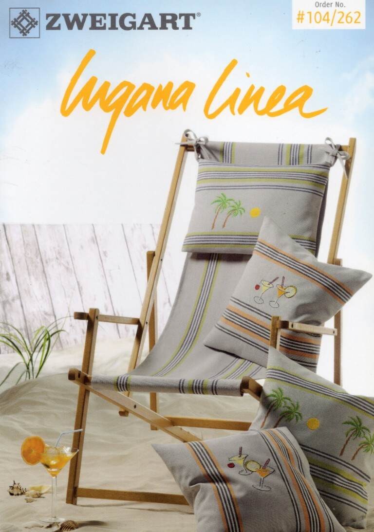 NOS!!!CROSS STITCH ZWEIGART PALM TREES & DRINKS