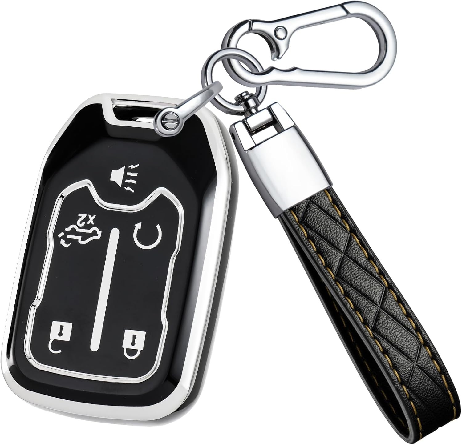 Key Fob Cover - TPU Key Shell Case Protector Compatible with 1500 2500HD 3500HD
