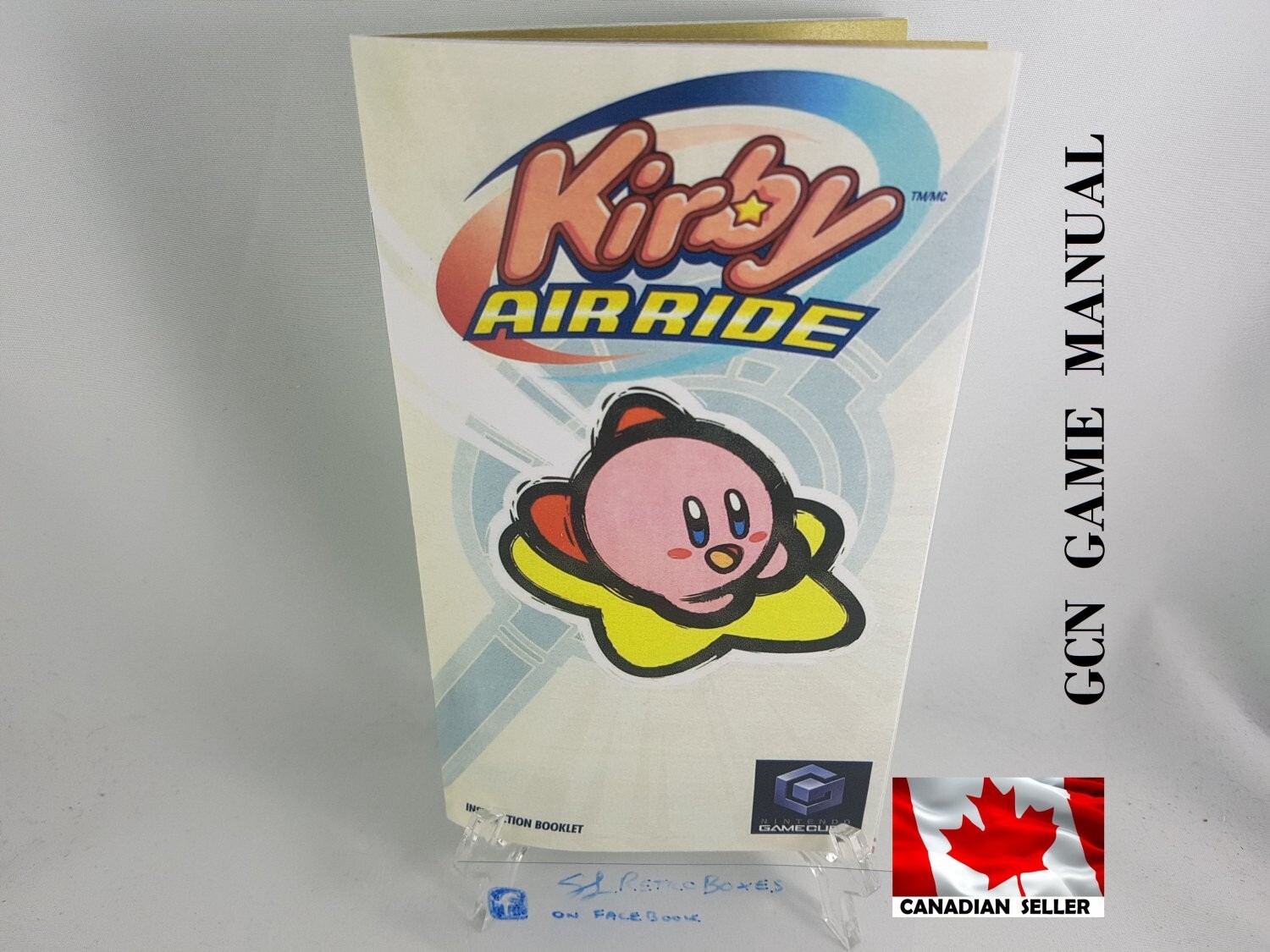 MANUAL GCN - KIRBY AIR RIDE Nintendo Gamecube 'Replacement' Instruction Booklet