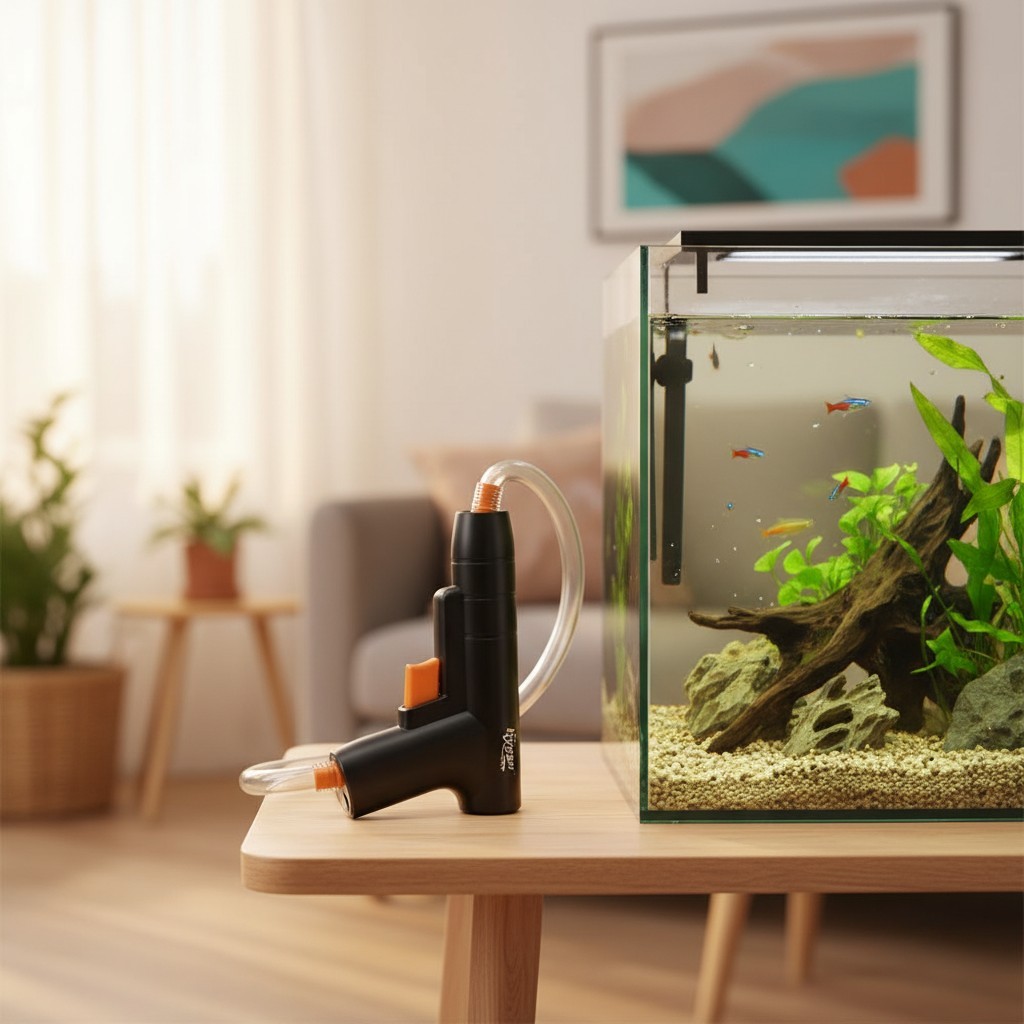 Fish Tank Cleaner with Effective Gravel Vacuum and Water Changing Capabilities