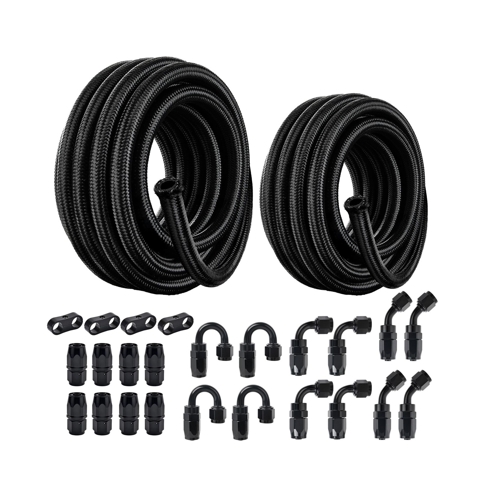 EVIL ENERGY 2 Kit 6AN 8AN Fuel Line Kit 40FT with 24PCS Fitting Kit, 6AN Hose...